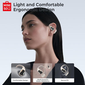 【MINISO】True Wireless Open Ear Earbuds Bluetooth 5.4